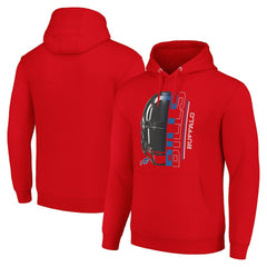 Buffalo Bills Starter Unisex Half Helmet Logo Pullover Hoodie Red - NFL