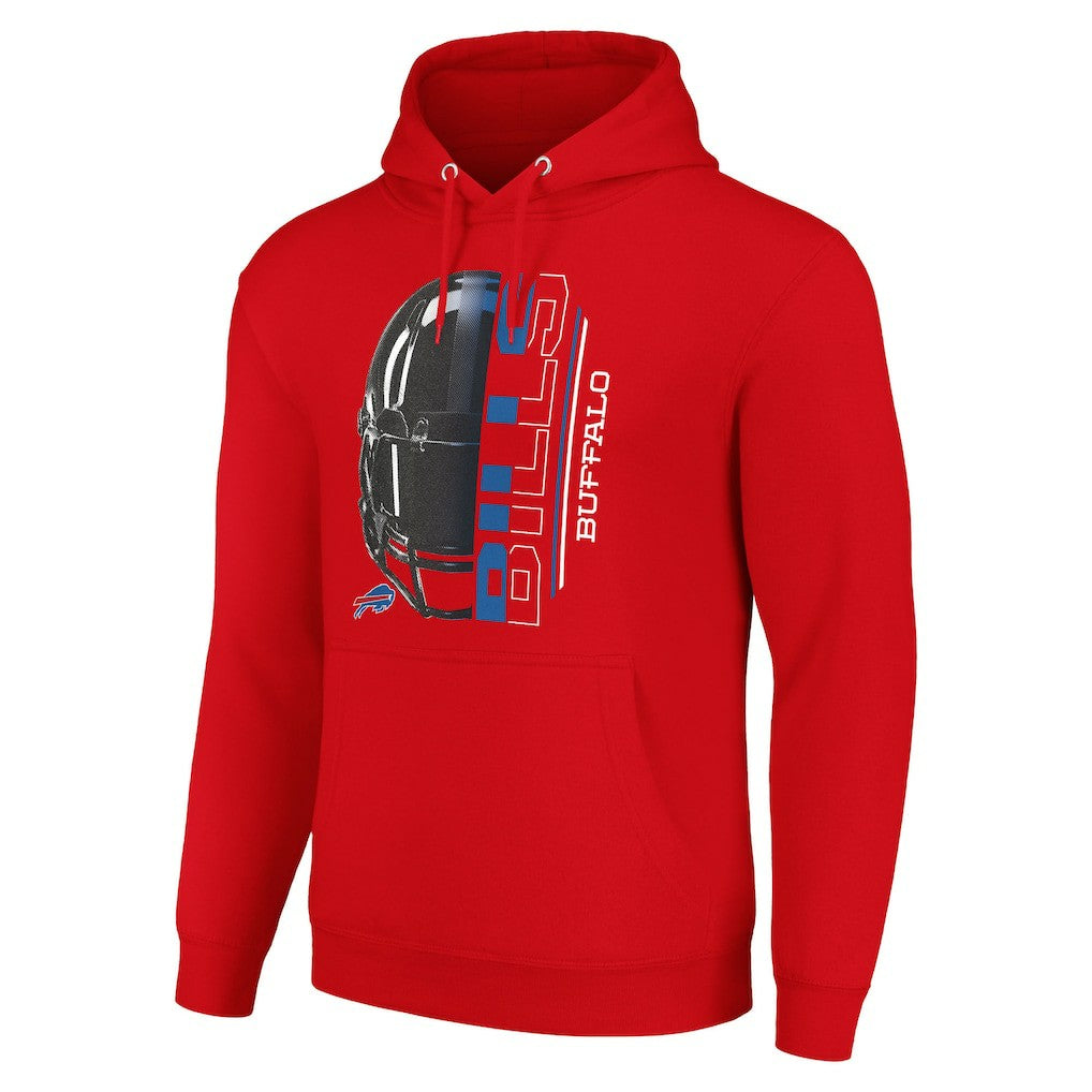 Buffalo Bills Starter Unisex Half Helmet Logo Pullover Hoodie Red - NFL