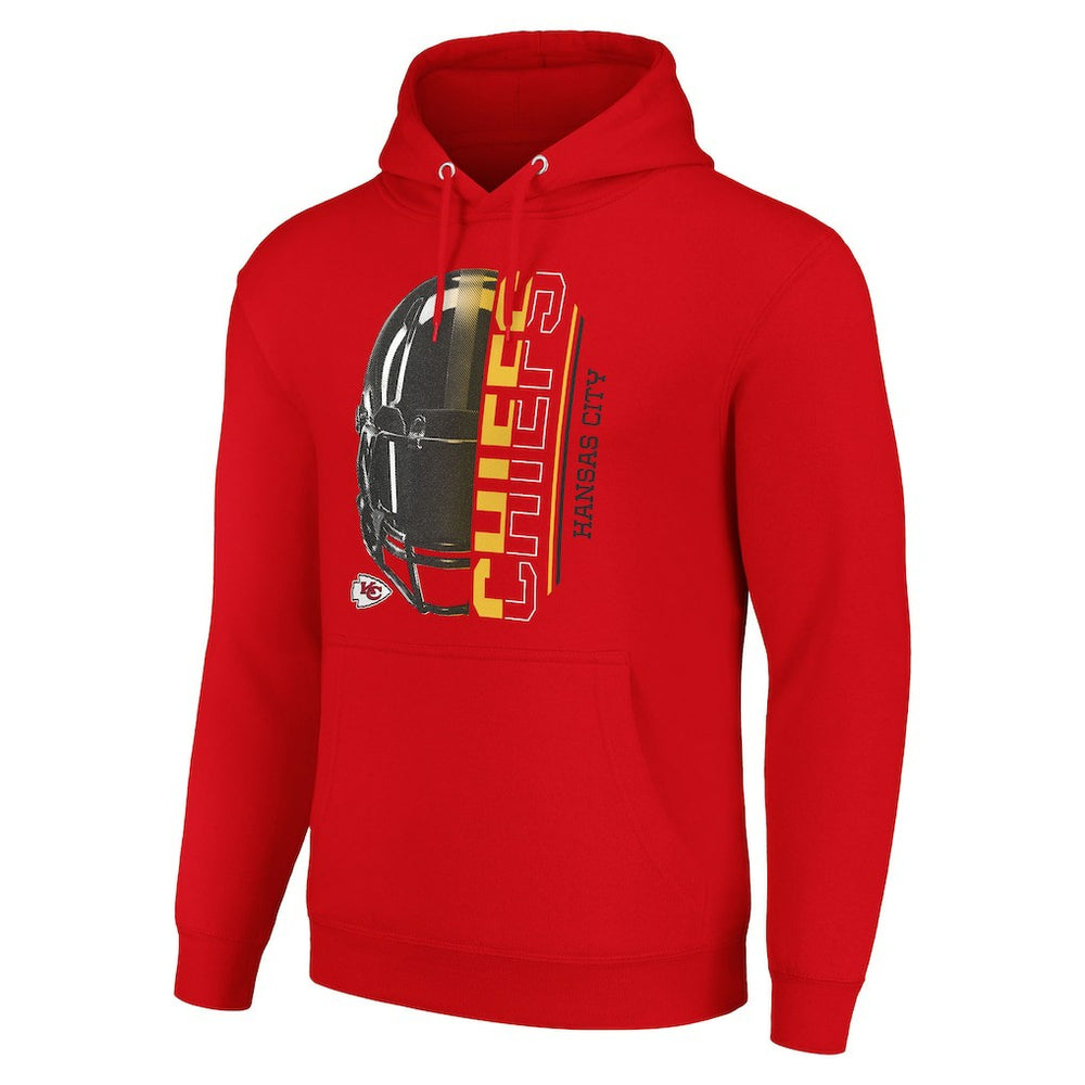 Kansas City Chiefs Starter Unisex Half Helmet Logo Pullover Hoodie Red - NFL