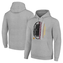 Washington Commanders Starter Unisex Half Helmet Logo Pullover Hoodie Heather Gray - NFL