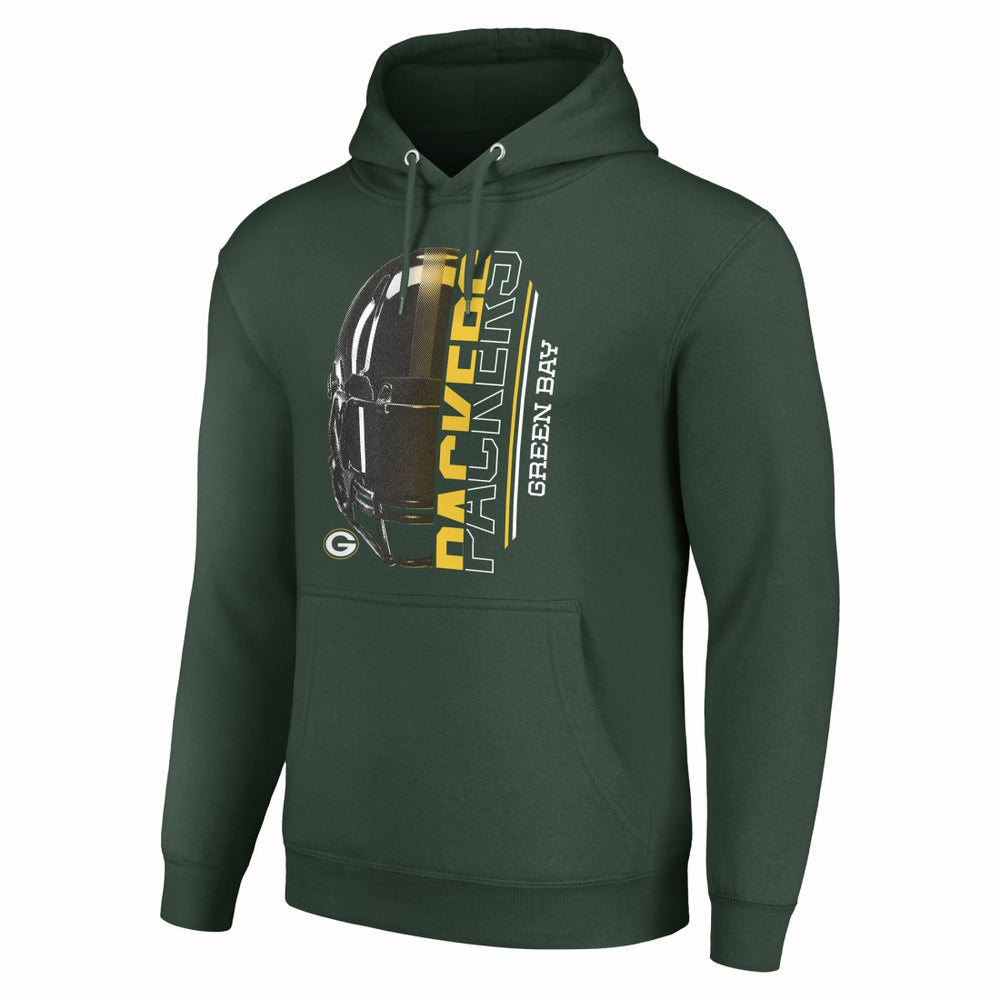 Green Bay Packers Starter Unisex Half Helmet Logo Pullover Hoodie Green - NFL