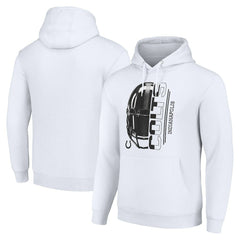 Indianapolis Colts Starter Unisex Half Helmet Logo Pullover Hoodie White - NFL