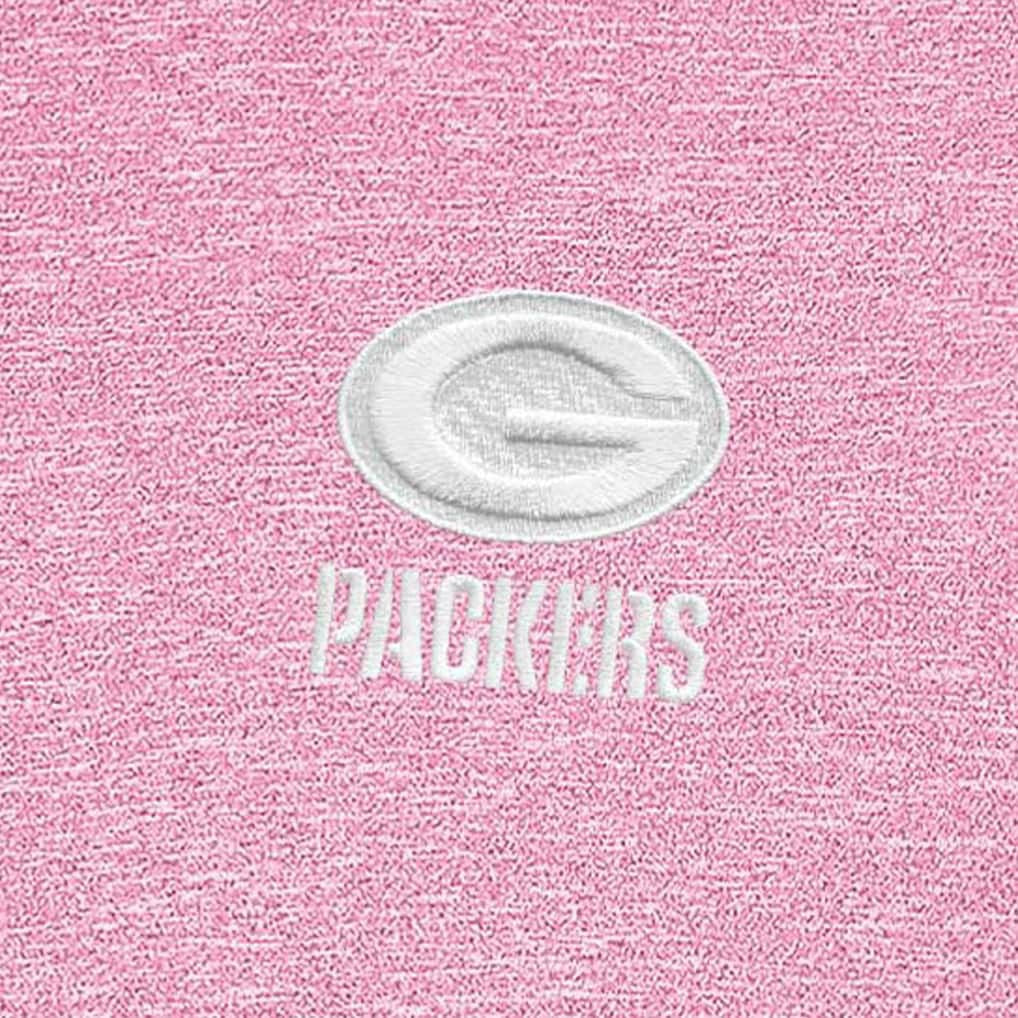 Green Bay Packers Antigua Hunk Quarter-Zip Pullover Top Pink - NFL