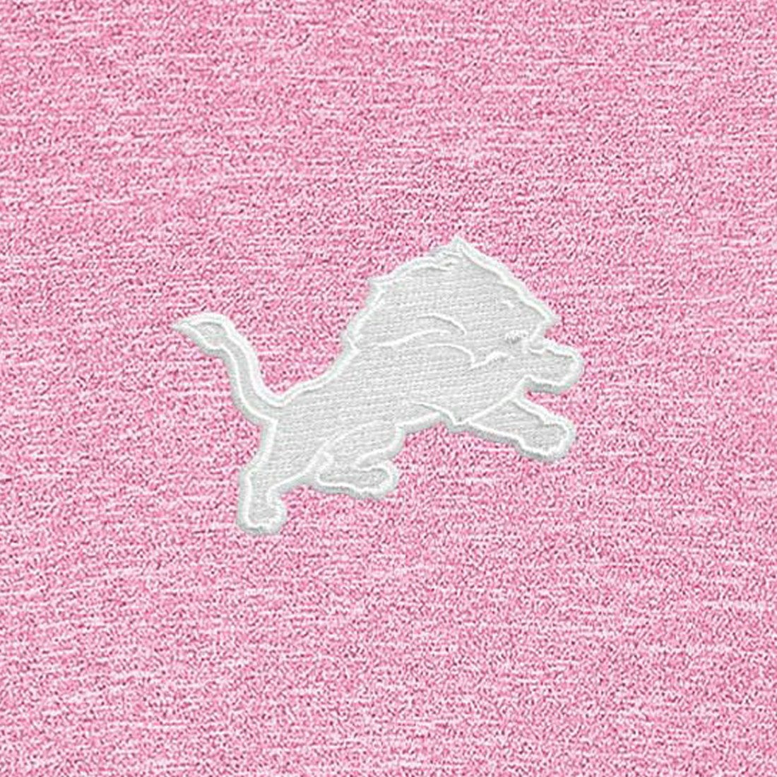 Detroit Lions Antigua Hunk Quarter-Zip Pullover Top Pink - NFL