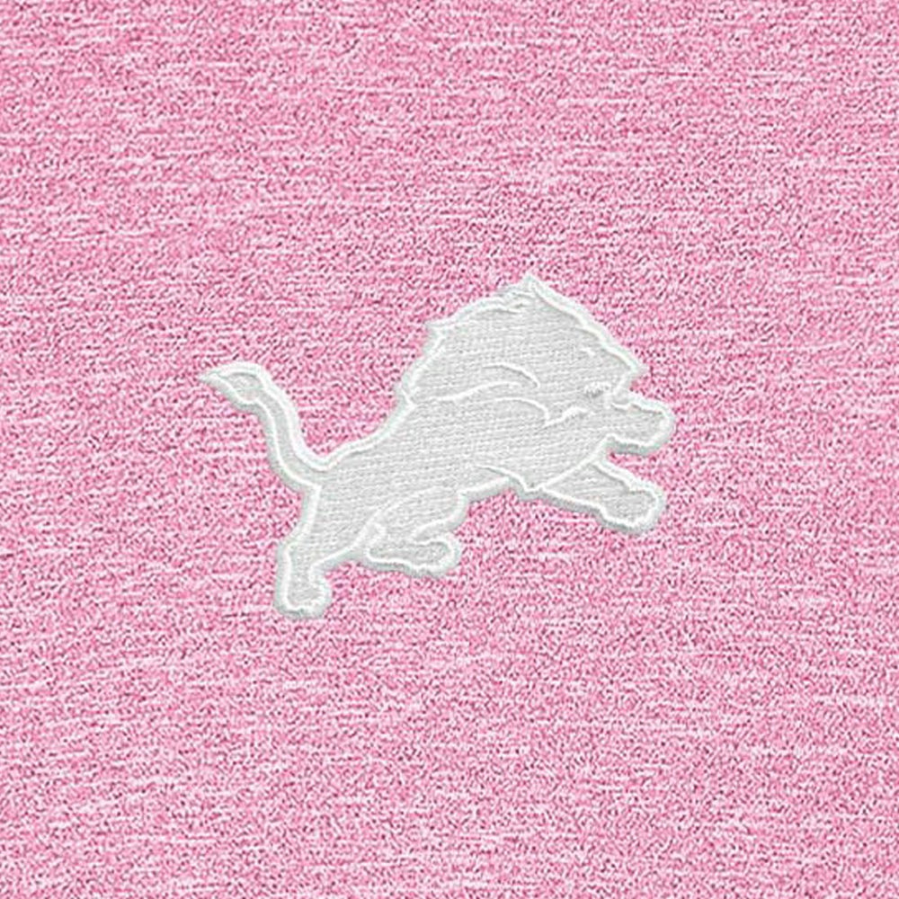 Detroit Lions Antigua Hunk Quarter-Zip Pullover Top Pink - NFL
