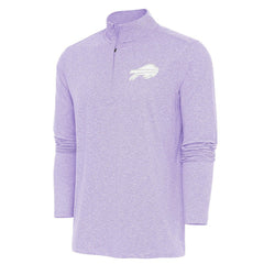 Buffalo Bills Antigua Hunk Quarter-Zip Pullover Top Lavender - NFL