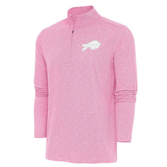 Buffalo Bills Antigua Hunk Quarter-Zip Pullover Top Pink - NFL