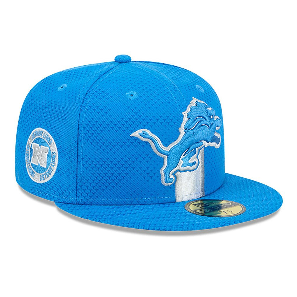 Detroit Lions New Era 2024 Sideline 59FIFTY Fitted Hat Blue - NFL