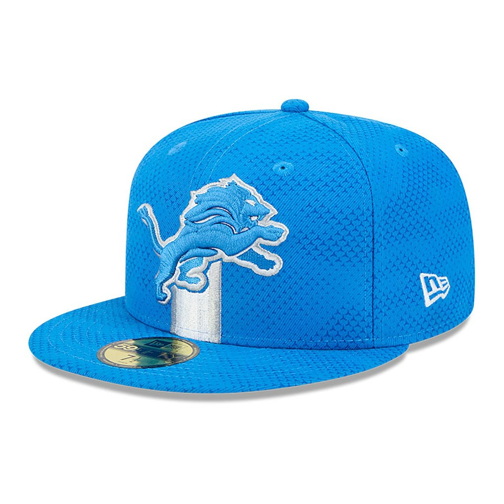 Detroit Lions New Era 2024 Sideline 59FIFTY Fitted Hat Blue - NFL