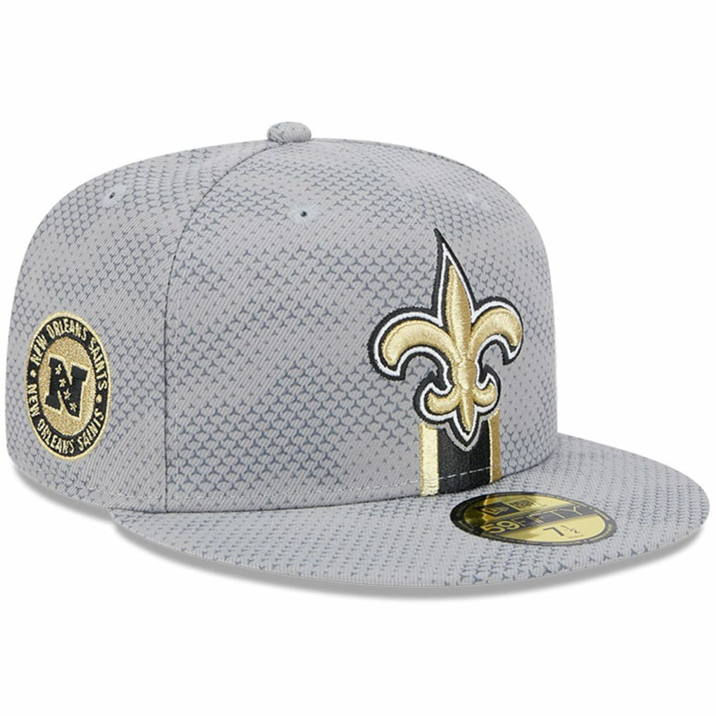 New Orleans Saints New Era 2024 Sideline 59FIFTY Fitted Hat Gray - NFL