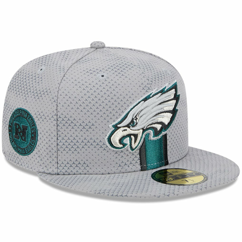 Philadelphia Eagles New Era 2024 Sideline 59FIFTY Fitted Hat Gray - NFL
