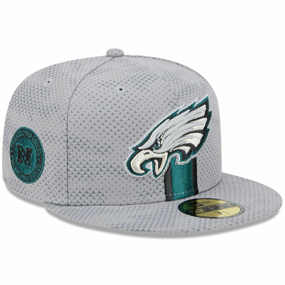 Philadelphia Eagles New Era 2024 Sideline 59FIFTY Fitted Hat Gray - NFL