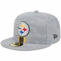 Pittsburgh Steelers New Era 2024 Sideline 59FIFTY Fitted Hat Gray - NFL