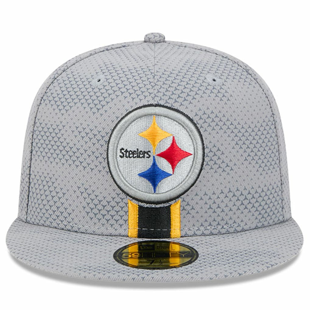 Pittsburgh Steelers New Era 2024 Sideline 59FIFTY Fitted Hat Gray - NFL