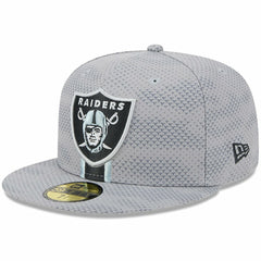 Las Vegas Raiders New Era 2024 Sideline 59FIFTY Fitted Hat Gray - NFL