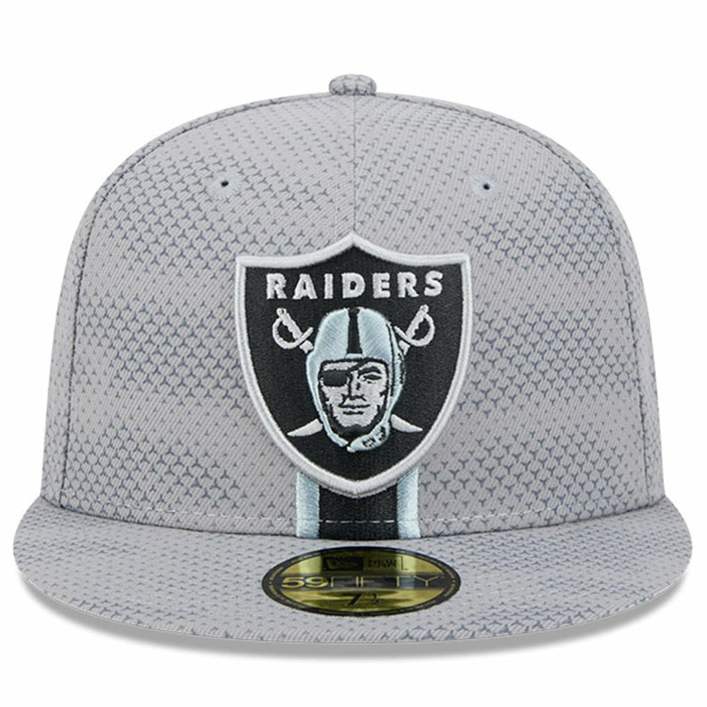 Las Vegas Raiders New Era 2024 Sideline 59FIFTY Fitted Hat Gray - NFL