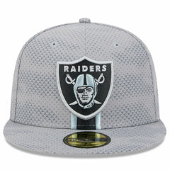 Las Vegas Raiders New Era 2024 Sideline 59FIFTY Fitted Hat Gray - NFL