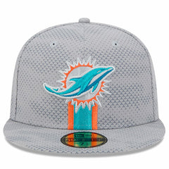 Miami Dolphins New Era 2024 Sideline 59FIFTY Fitted Hat Gray - NFL