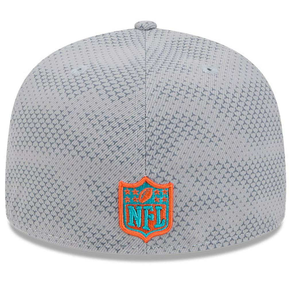 Miami Dolphins New Era 2024 Sideline 59FIFTY Fitted Hat Gray - NFL