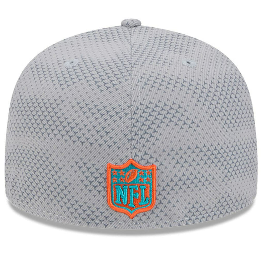 Miami Dolphins New Era 2024 Sideline 59FIFTY Fitted Hat Gray - NFL