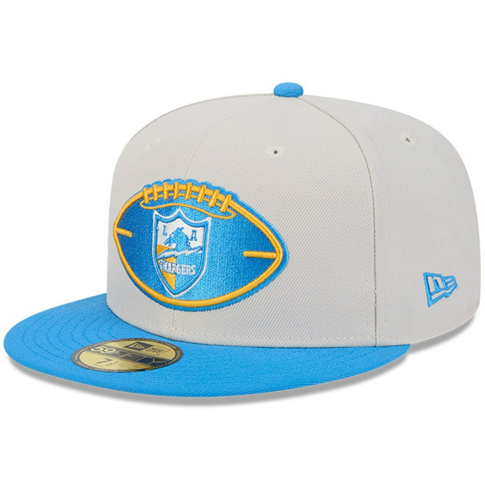Los Angeles Chargers New Era 2024 Sideline Historic 59FIFTY Fitted Hat Stone/Powder Blue - NFL