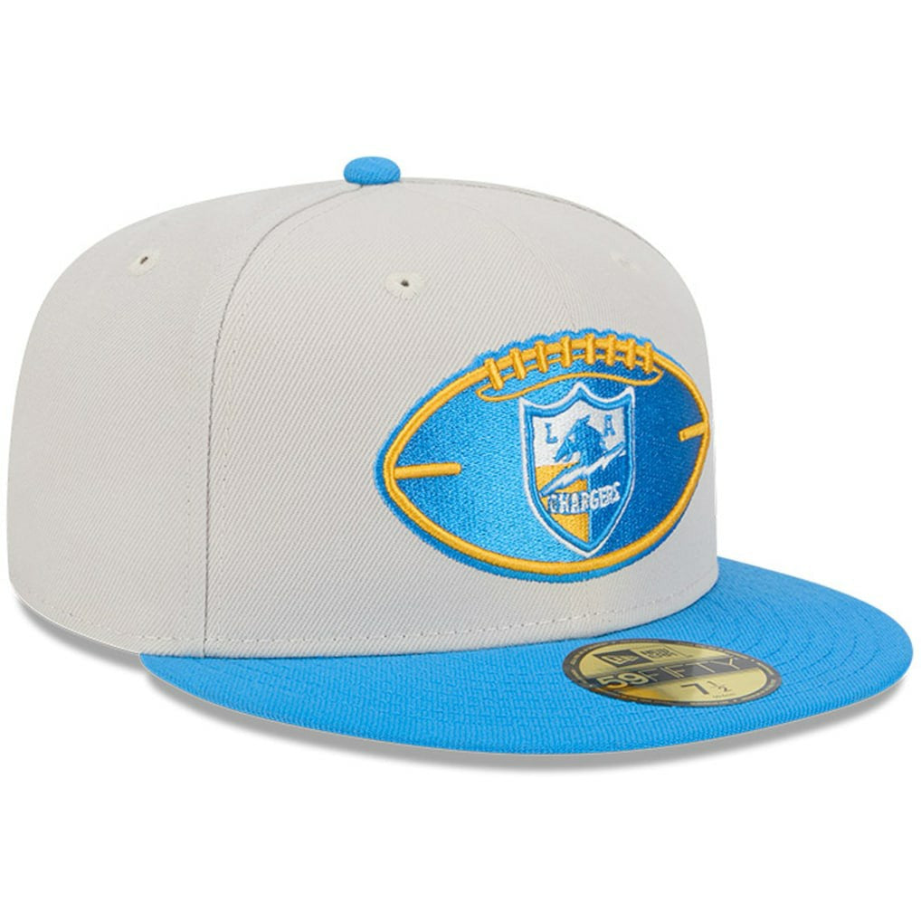 Los Angeles Chargers New Era 2024 Sideline Historic 59FIFTY Fitted Hat Stone/Powder Blue - NFL