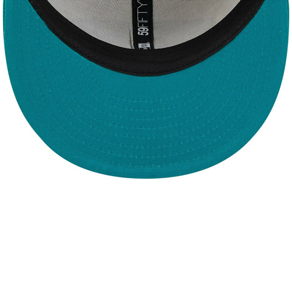 Miami Dolphins New Era 2024 Sideline Historic 59FIFTY Fitted Hat Stone/Aqua - NFL