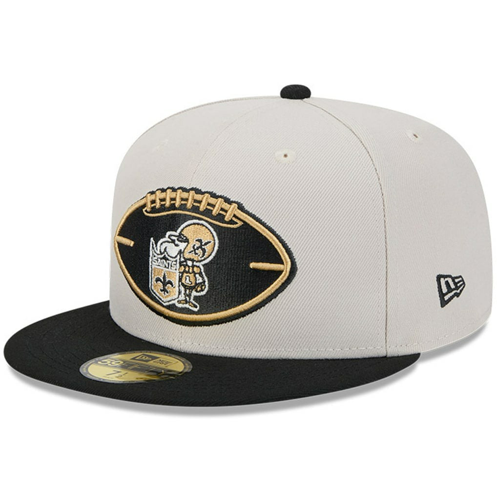 New Orleans Saints New Era 2024 Sideline Historic 59FIFTY Fitted Hat Stone/Black - NFL