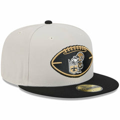 New Orleans Saints New Era 2024 Sideline Historic 59FIFTY Fitted Hat Stone/Black - NFL