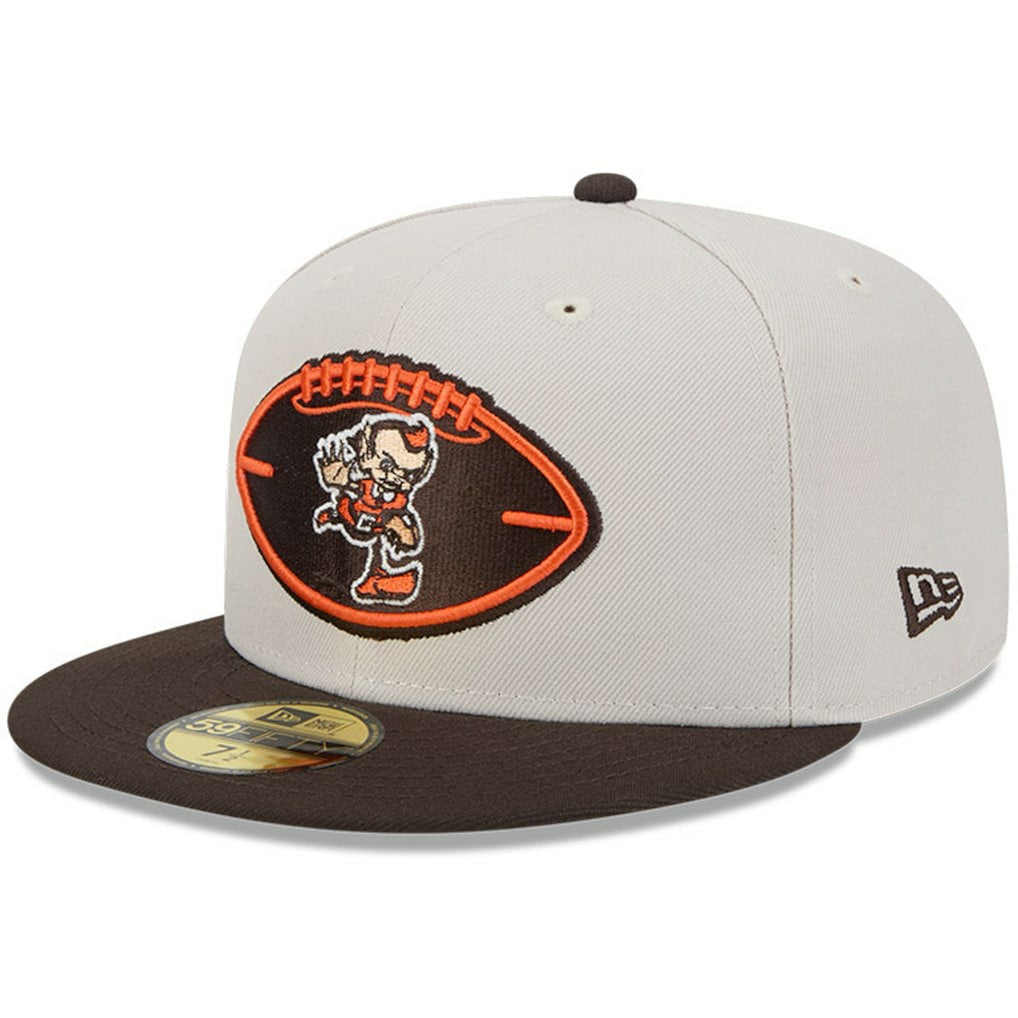 Cleveland Browns New Era 2024 Sideline Historic 59FIFTY Fitted Hat Stone/Brown - NFL