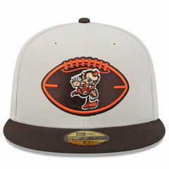 Cleveland Browns New Era 2024 Sideline Historic 59FIFTY Fitted Hat Stone/Brown - NFL