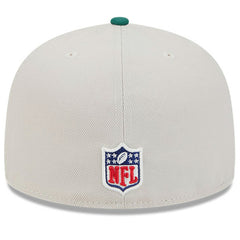 New York Jets New Era 2024 Sideline Historic 59FIFTY Fitted Hat Stone/Green - NFL