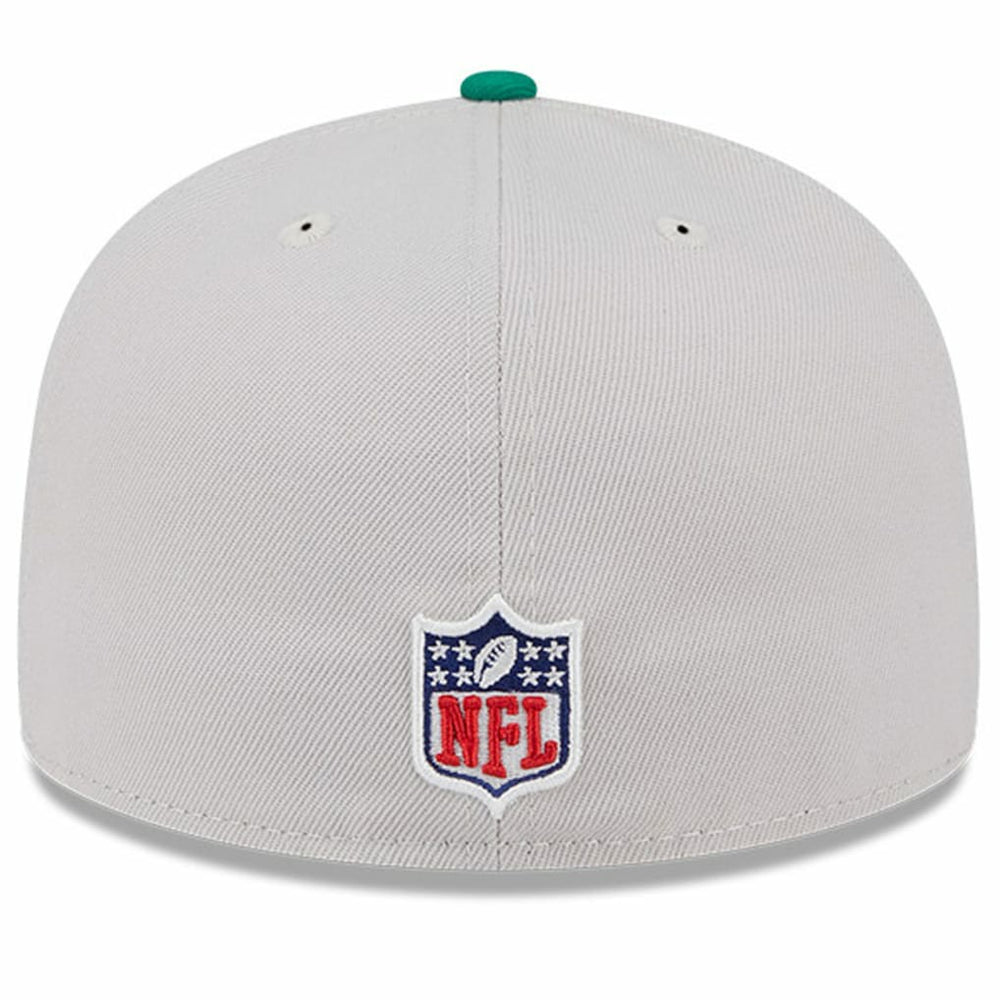 Philadelphia Eagles New Era 2024 Sideline Historic 59FIFTY Fitted Hat Stone/Kelly Green - NFL