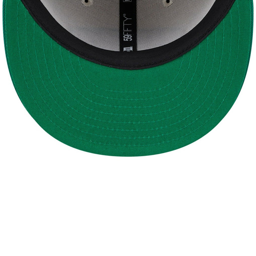 Philadelphia Eagles New Era 2024 Sideline Historic 59FIFTY Fitted Hat Stone/Kelly Green - NFL