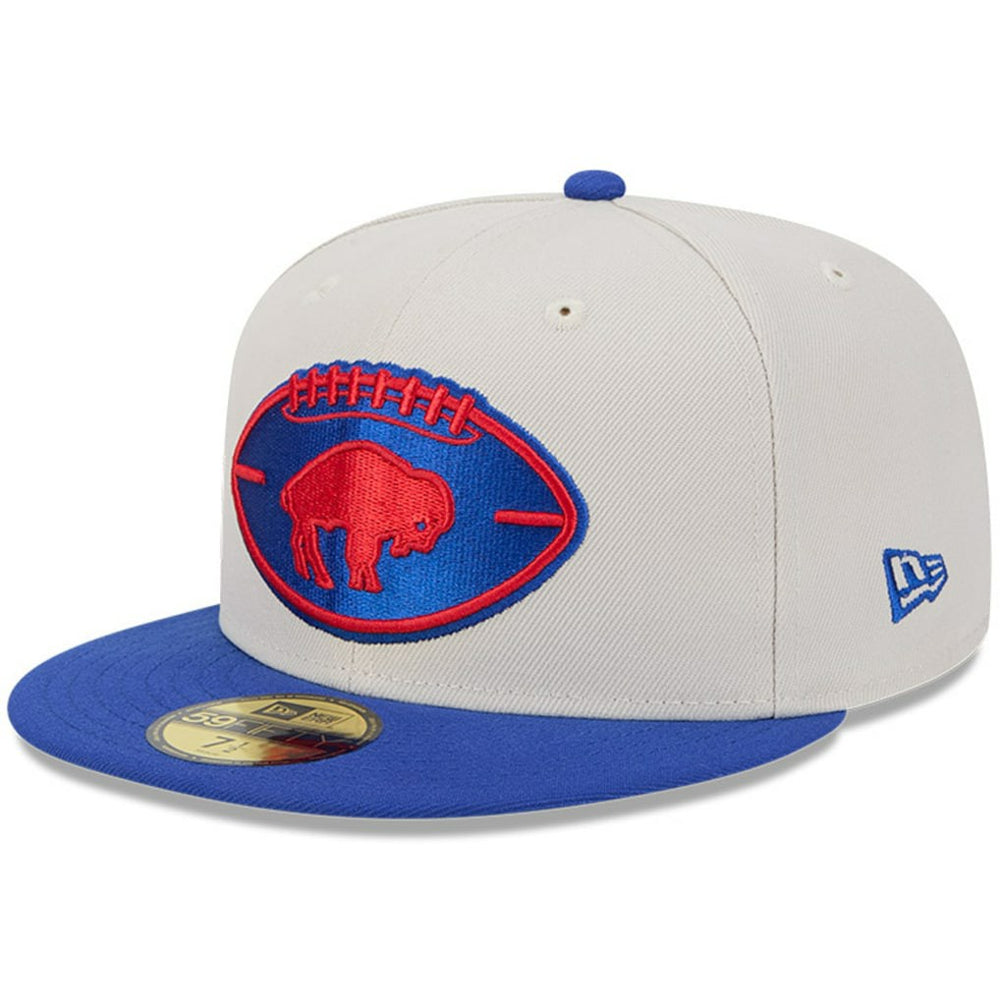 Buffalo Bills New Era 2024 Sideline Historic 59FIFTY Fitted Hat Stone/Royal - NFL
