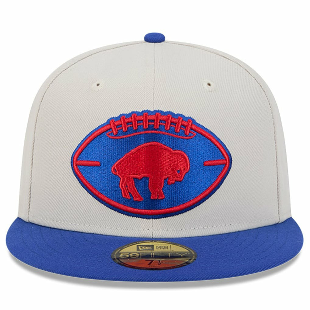 Buffalo Bills New Era 2024 Sideline Historic 59FIFTY Fitted Hat Stone/Royal - NFL