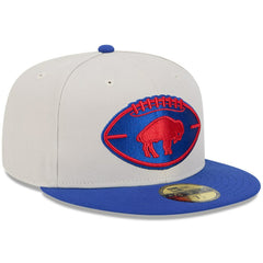 Buffalo Bills New Era 2024 Sideline Historic 59FIFTY Fitted Hat Stone/Royal - NFL