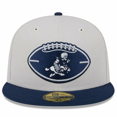Dallas Cowboys New Era 2024 Sideline Historic 59FIFTY Fitted Hat Stone/Navy - NFL