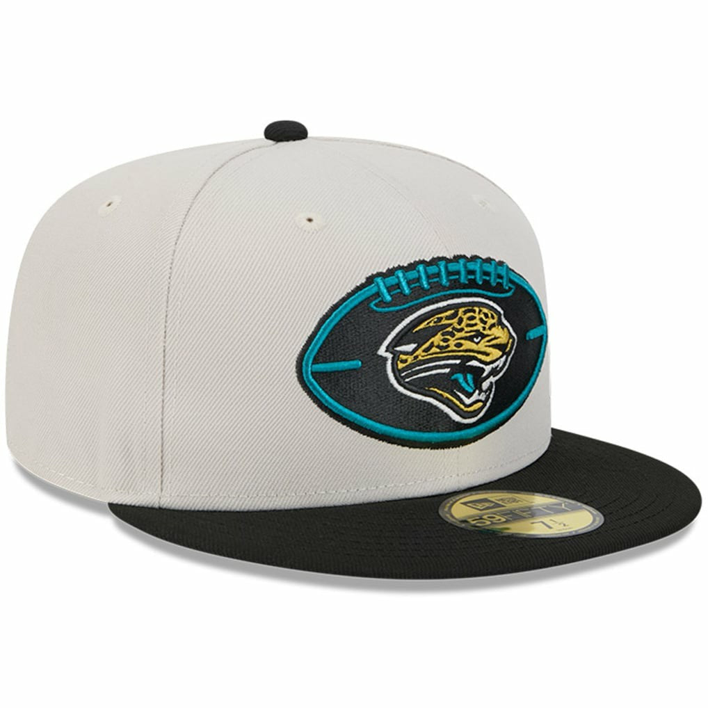 Jacksonville Jaguars New Era 2024 Sideline Historic 59FIFTY Fitted Hat Stone/Black - NFL