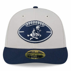 Dallas Cowboys New Era Male 2024 Sideline Historic Low Profile 59FIFTY Fitted Hat Stone/Navy - NFL