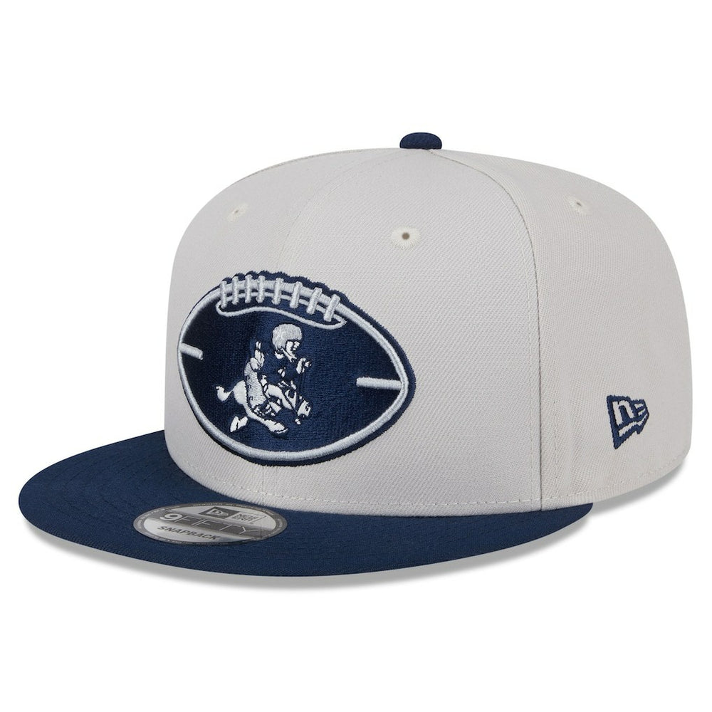 Dallas Cowboys New Era 2024 Sideline Historic 9FIFTY Snapback Hat Stone/Navy - NFL