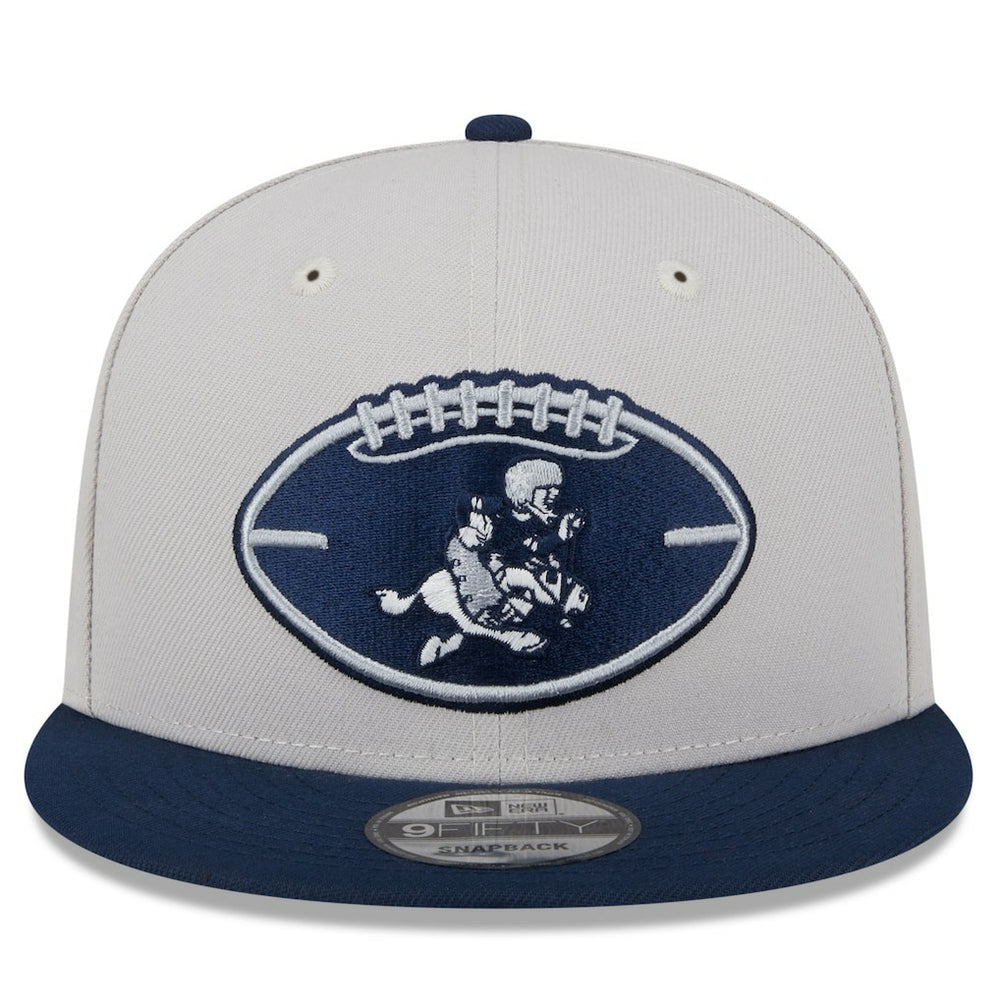 Dallas Cowboys New Era 2024 Sideline Historic 9FIFTY Snapback Hat Stone/Navy - NFL