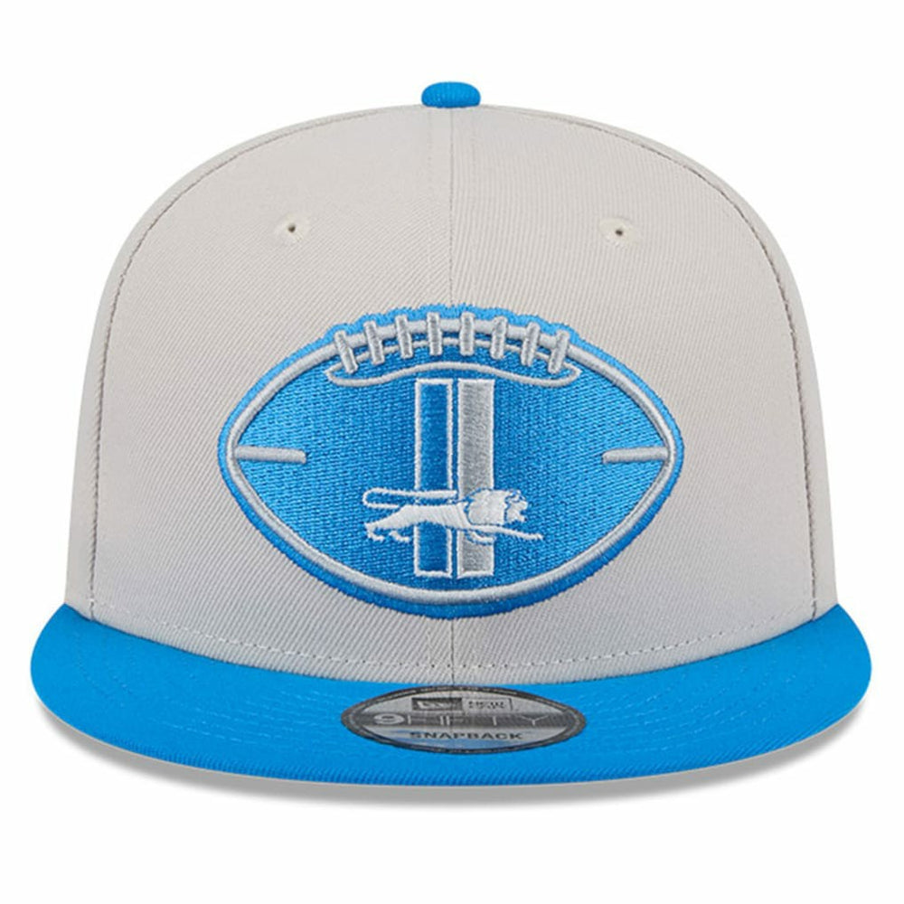 Detroit Lions New Era 2024 Sideline Historic 9FIFTY Snapback Hat Stone/Blue - NFL
