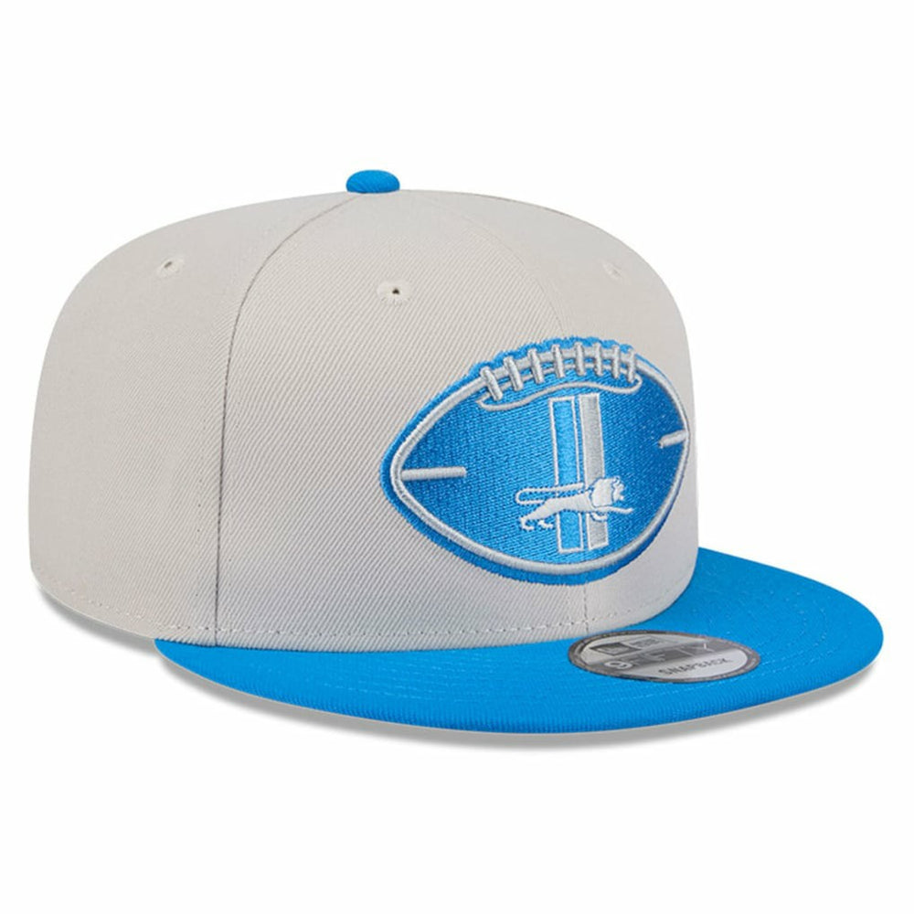 Detroit Lions New Era 2024 Sideline Historic 9FIFTY Snapback Hat Stone/Blue - NFL