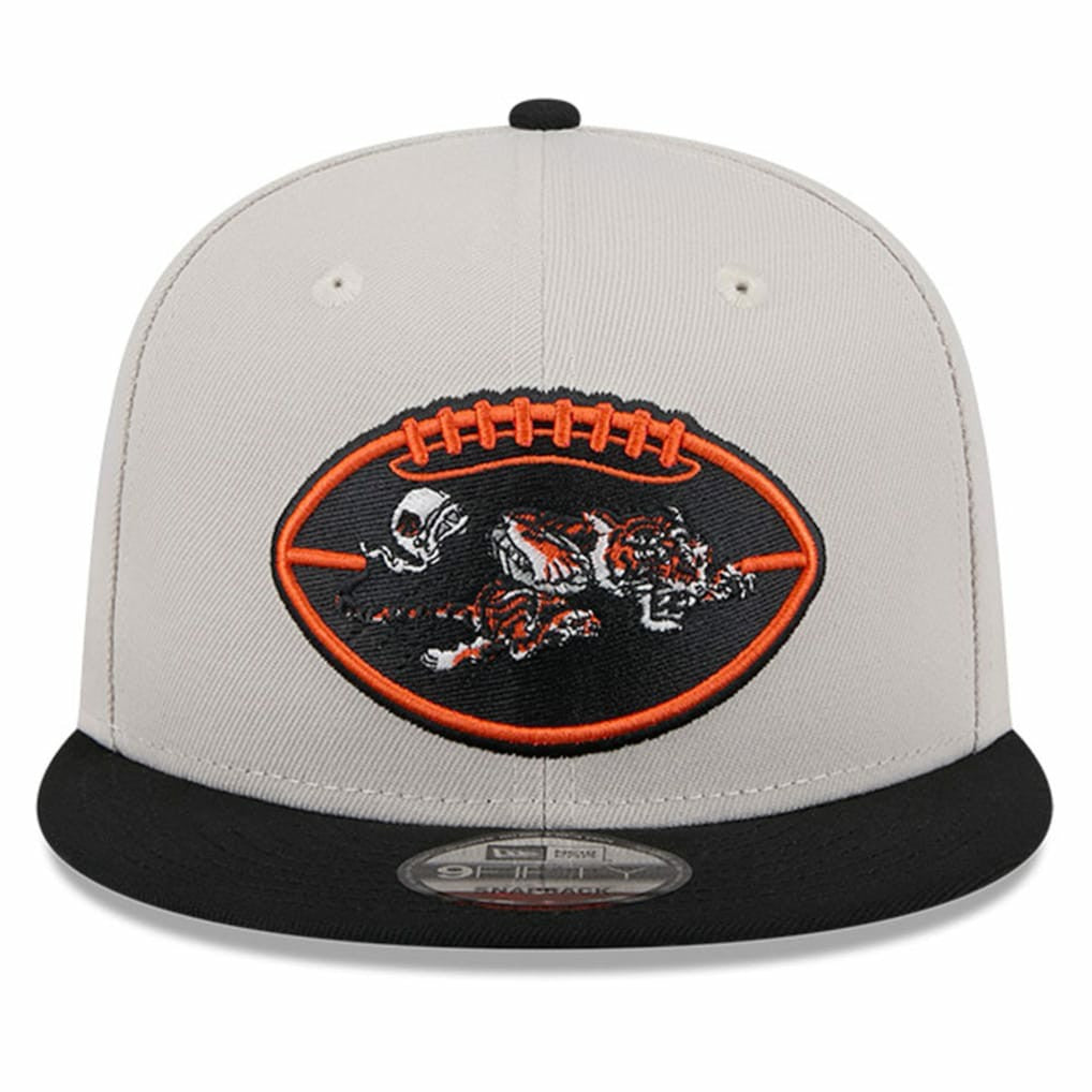Cincinnati Bengals New Era 2024 Sideline Historic 9FIFTY Snapback Hat Stone/Black - NFL