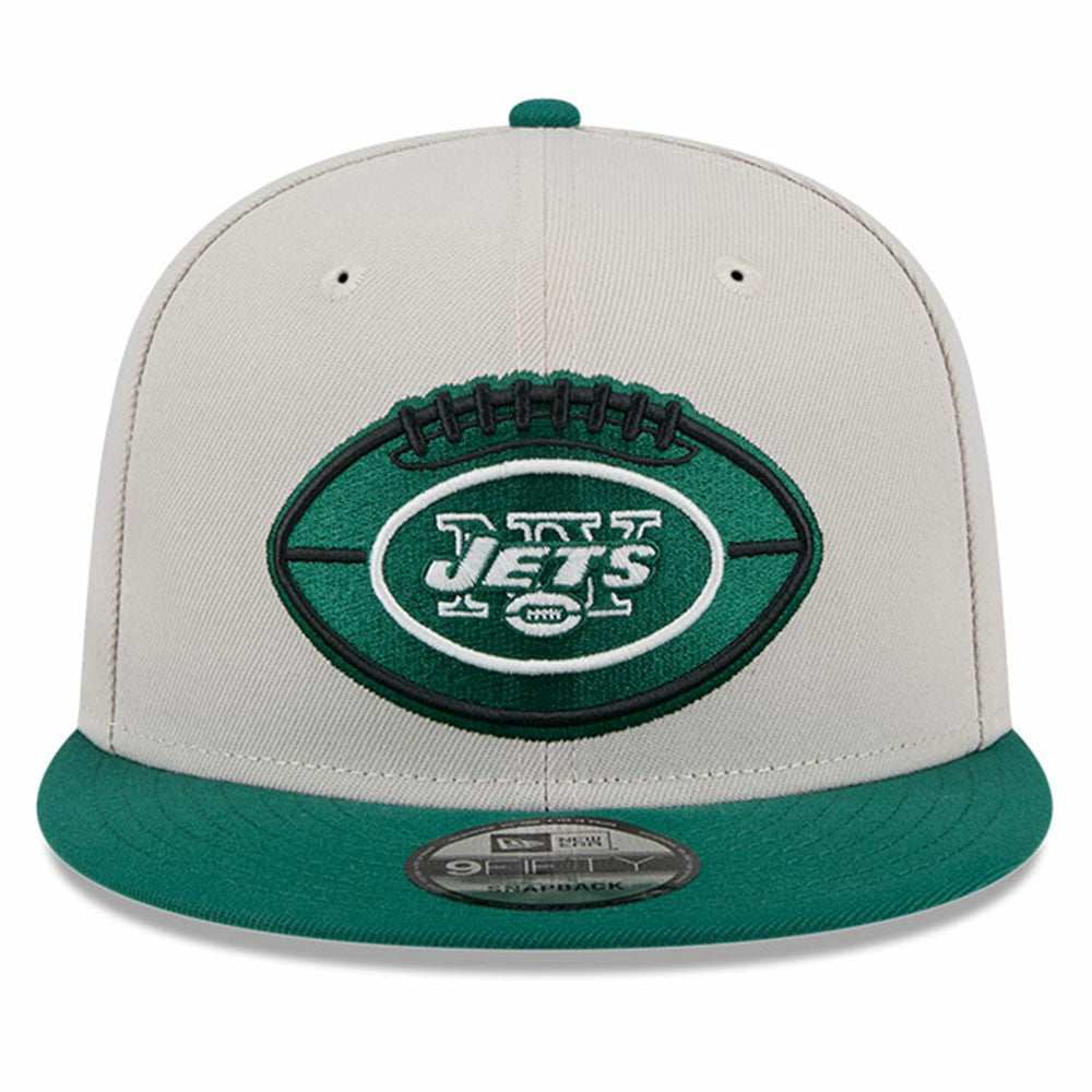 New York Jets New Era 2024 Sideline Historic 9FIFTY Snapback Hat Stone/Green - NFL