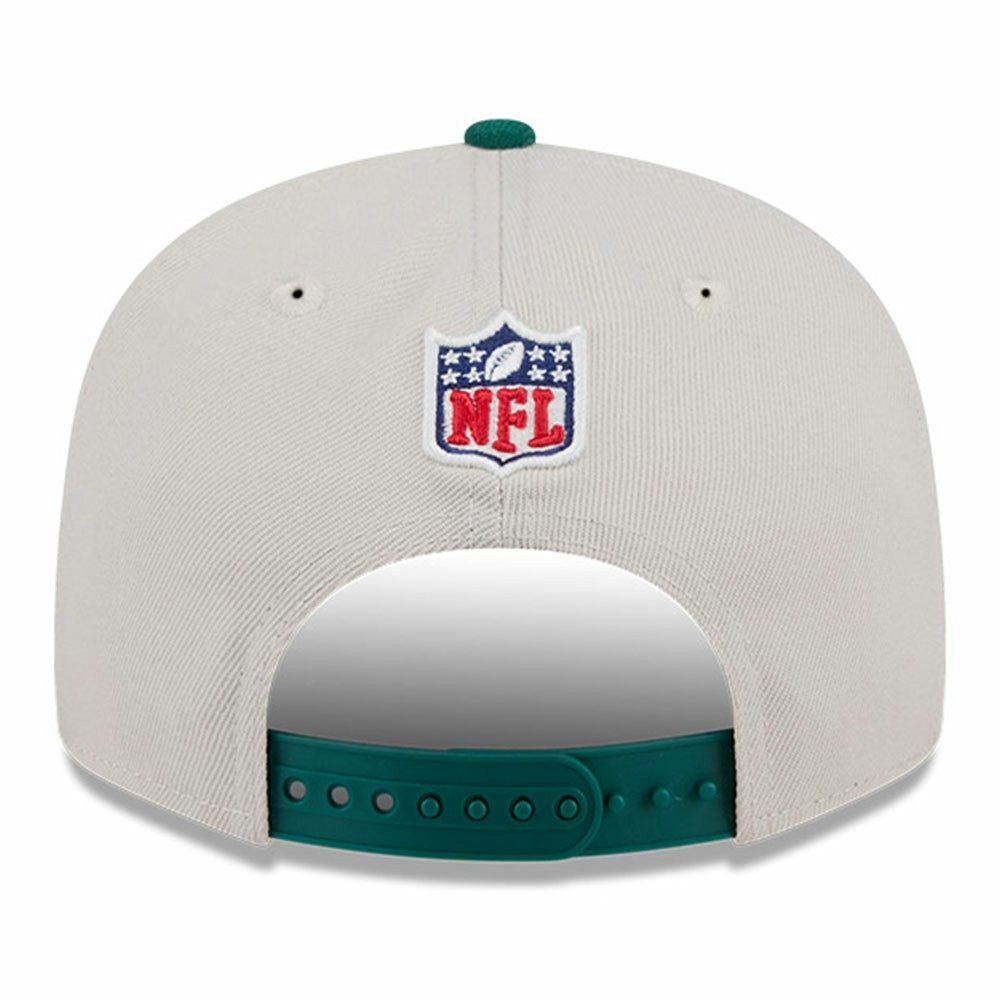 New York Jets New Era 2024 Sideline Historic 9FIFTY Snapback Hat Stone/Green - NFL