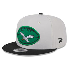 Philadelphia Eagles New Era 2024 Sideline Historic 9FIFTY Snapback Hat Stone/Black - NFL