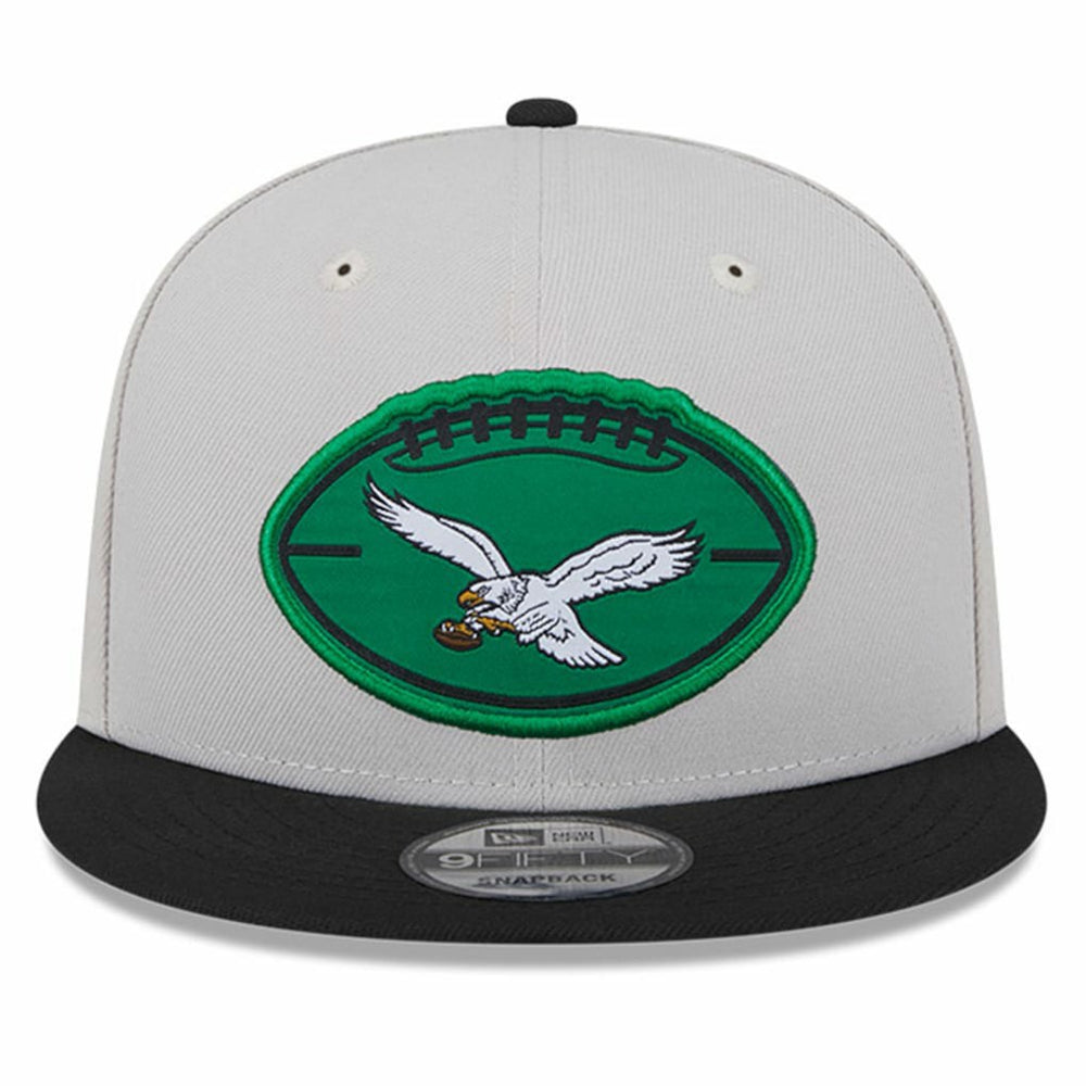 Philadelphia Eagles New Era 2024 Sideline Historic 9FIFTY Snapback Hat Stone/Black - NFL