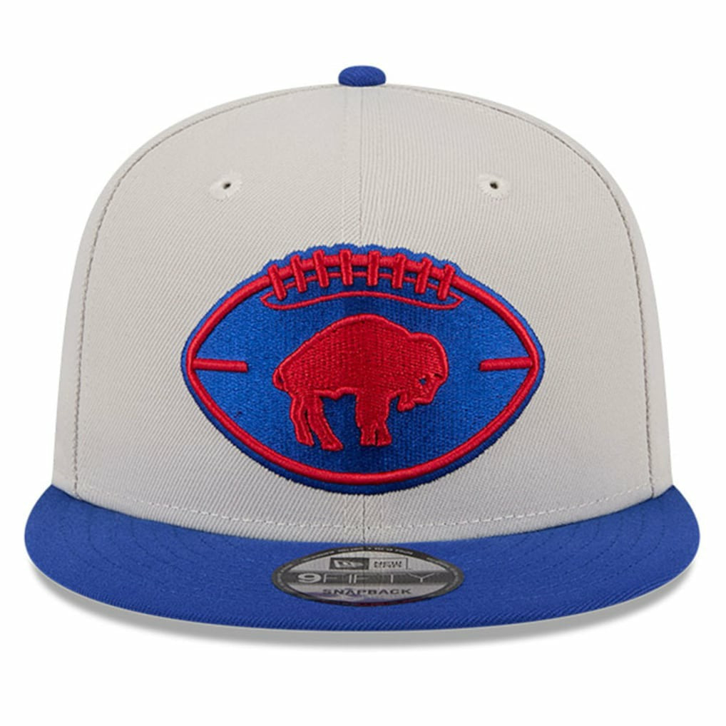 Buffalo Bills New Era 2024 Sideline Historic 9FIFTY Snapback Hat Stone/Royal - NFL